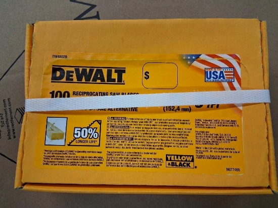 100 DEWALT 6 INCH RECIPROCATING SAW BLADES