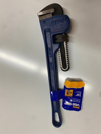 IRWIM HEAVY-DUTY 14 INCH CAST IRON PIPE WRENCH