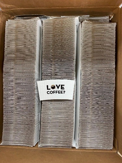 APPROX. 1200 LOVE-COFFEE CUP SLEEVES