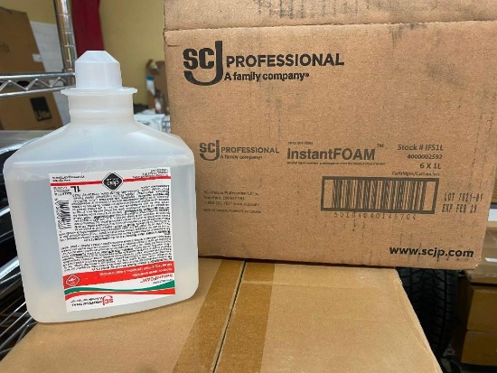 6 BOTTLES OF SCJ-PROFESSIONAL INSTANT-FOAM ALCOHOL HAND SANITIZER, 1 L EACH