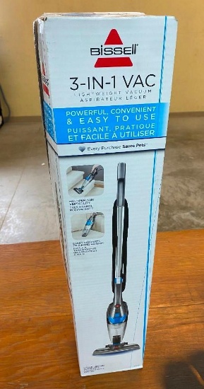 BISSELL CORDED 3-IN-1 LIGHT-WEIGHT VACUUM CLEANER, MODEL 2030C