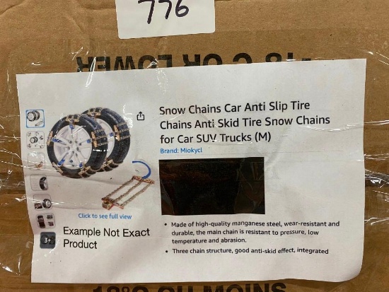 SNOW CHAINS FOR CARS, SUVs, AND TRUCKS