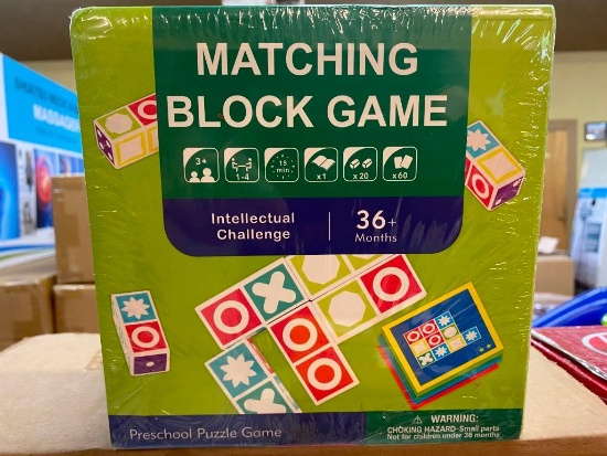 MATCHING BLOCK GAME, PRESCHOOL