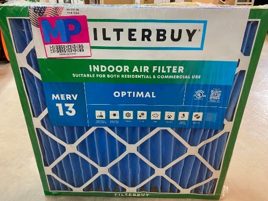 FILTERBUY MERV 13 INDOOR AIR FILTER - SEE PIC. FOR SIZE