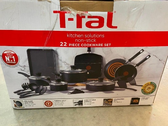 T-FAL KITCHEN SOLUTIONS 22-PIECE COOKWARE SET