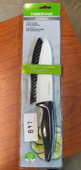 FARBERWARE 6 INCH CHEF KNIFE WITH BLADE COVER