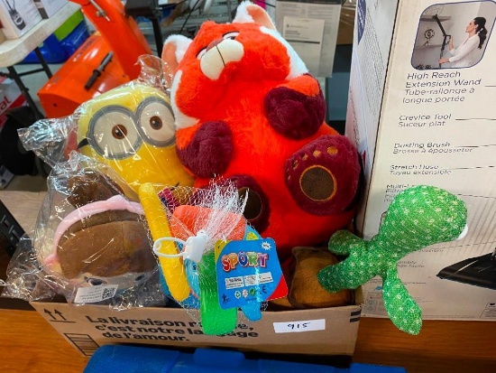 BOX LOT OF PLUSH CHILDREN TOYS