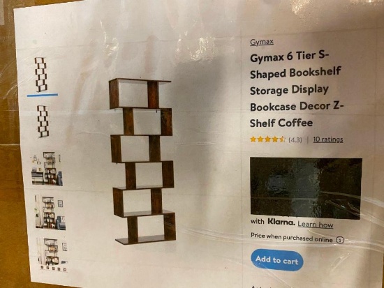 6-TIER S-SHAPED BOOK SHELF