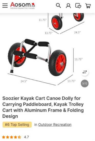 KAYAK CART CANOE DOLLY