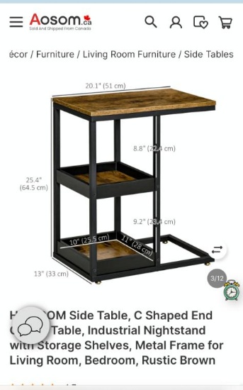 NIGHT STAND OR SIDE TABLE