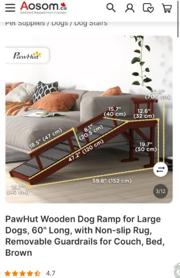 WOODEN PET RAMP
