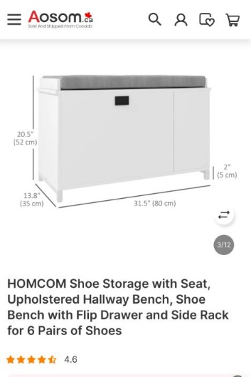SHOE STORAGE WITH SEAT