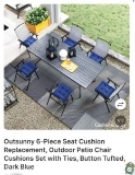6PC CUSHION REPLACEMENT