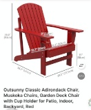 RED ADIRONDACK CHAIR