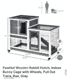 WOODEN RABBIT HUTCH