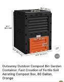 OUTDOOR COMPOST BIN GARDEN CONTAINER
