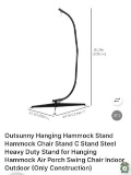 HANGING HAMMOCK STAND FOR A SWING CHAIR