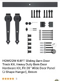 6.6 FT SLIDING BARN DOOR HARDWARE