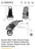 BICYCLE CARGO TRAILER WITH 12 INCH WHEELS