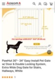 EASY INSTALL DOG GATE WITH DOOR