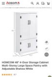 48 INCH 4 DOOR STORAGE CABINET