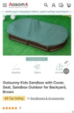 KIDS SANDBOX WITH COVER