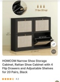 NARROW SHOE STORAGE CABINET
