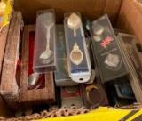 BOX OF ANTIQUE SPOONS