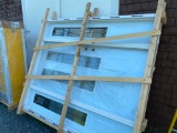 6 FT ENTRY DOOR WITH SIDE PANELS --- WINDOW IS BROKEN ON 1 SIDE PANEL