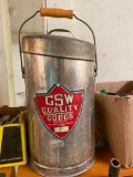 GSW QUALITY GOODS TIN JUG