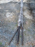 4 PCS OF 5/8 INCH TREADED ROD 10 FT LONG