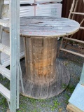 LARGE WOODEN SPOOL