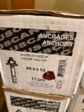 2 BOXES OF 10PCS 5/8 X 4 1/2 ANCHORS