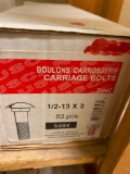 50PCS 1/2-13 X 3 CARRIAGE BOLTS
