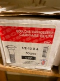 50PCS 1/2-13 X 4 CARRIAGE BOLTS