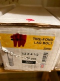 50PCS 1/2 X 4 1/2 LAG BOLTS