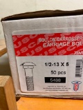 50PCS 1/2-13 X 5 CARRIAGE BOLTS