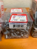 2 BOXES OF 100PCS 12X1 FLAT WOOD SCREWS
