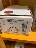 100PCS 1/4 X 3 3/4 HEX CONCRETE SCREWS