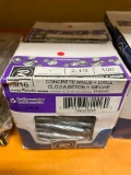 2 BOXES OF 100PCS 2-1/2 CONCRETE NAILS
