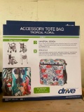 ACCESSORY TOTE BAG, TROPICAL FLORAL, 12 x 4 x 12 INCH