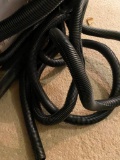 BLACK SLITTED HOSE, 1 INCH, GUESSING APPROX. 40 FT