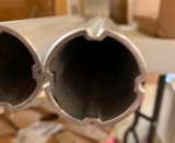 2 OF 1-1/4 x 55 INCH METAL TUBES AND 2 OF 3-1/2 x 5-1/2 INCH METAL PLATES