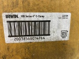 5 OF 100 SERIES 4 INCH C-CLAMPS