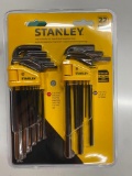 STANLEY LONG ARM HEX KEY SET, 22 KEYS