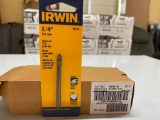 5 IRWIN 1/4 INCH GLASS AND TILE DRILL BITS