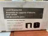 4 BOXES OF LEVEL BRACKET KITS, BLACK