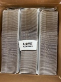 APPROX. 1200 LOVE-COFFEE CUP SLEEVES