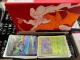 POKEMON BOX WITH 500 CARDS, SLEEVES, 10+ HOLOS, AND 3 ULTRA RARES