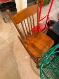 WOODEN ROCKING CHAIR